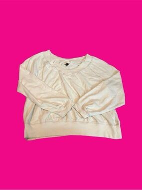 Universal Thread Cream Lightweight Long-Sleeve Sweatshirt